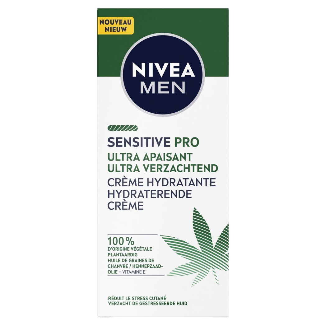 Nivea Nivea Crème soin visage hydratant chanvre Bio Sensitive Pro le tube de 75ml