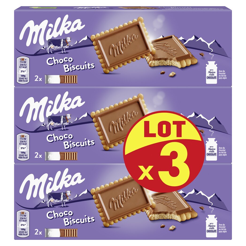 Milka Milka Choco biscuit le lot de 3 paquets de 150g - 450g