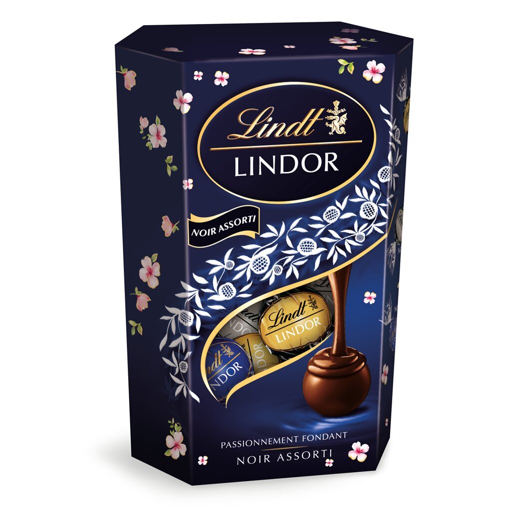 Lindt Lindt Lindor chocolat Noir assorti la boîte de 200g