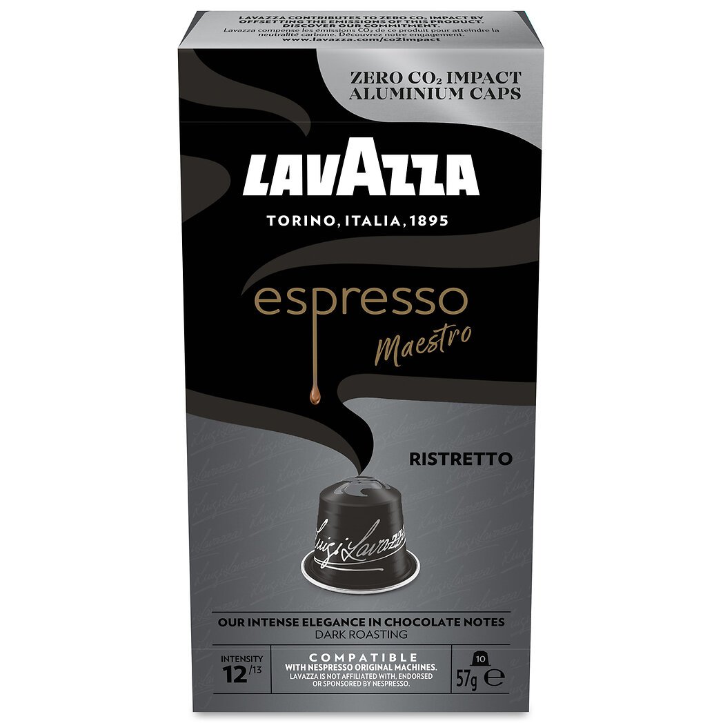 Lavazza Lavazza Capsules de café compatibles Nespresso Ristretto intensité 12 - Espresso Maestro la boîte de 10 capsules
