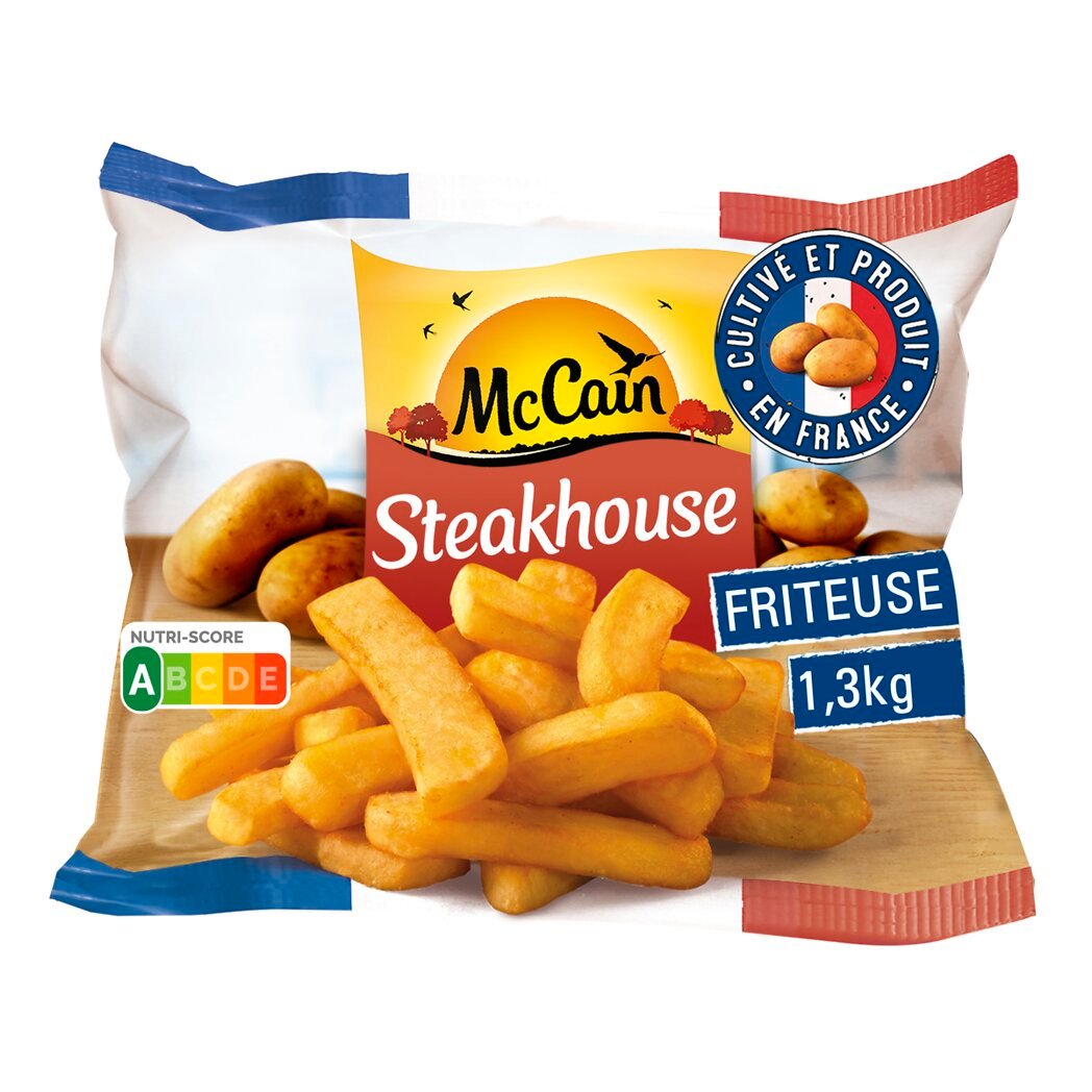 Mc Cain McCain Frites Steakhouse le sachet de 1,3kg