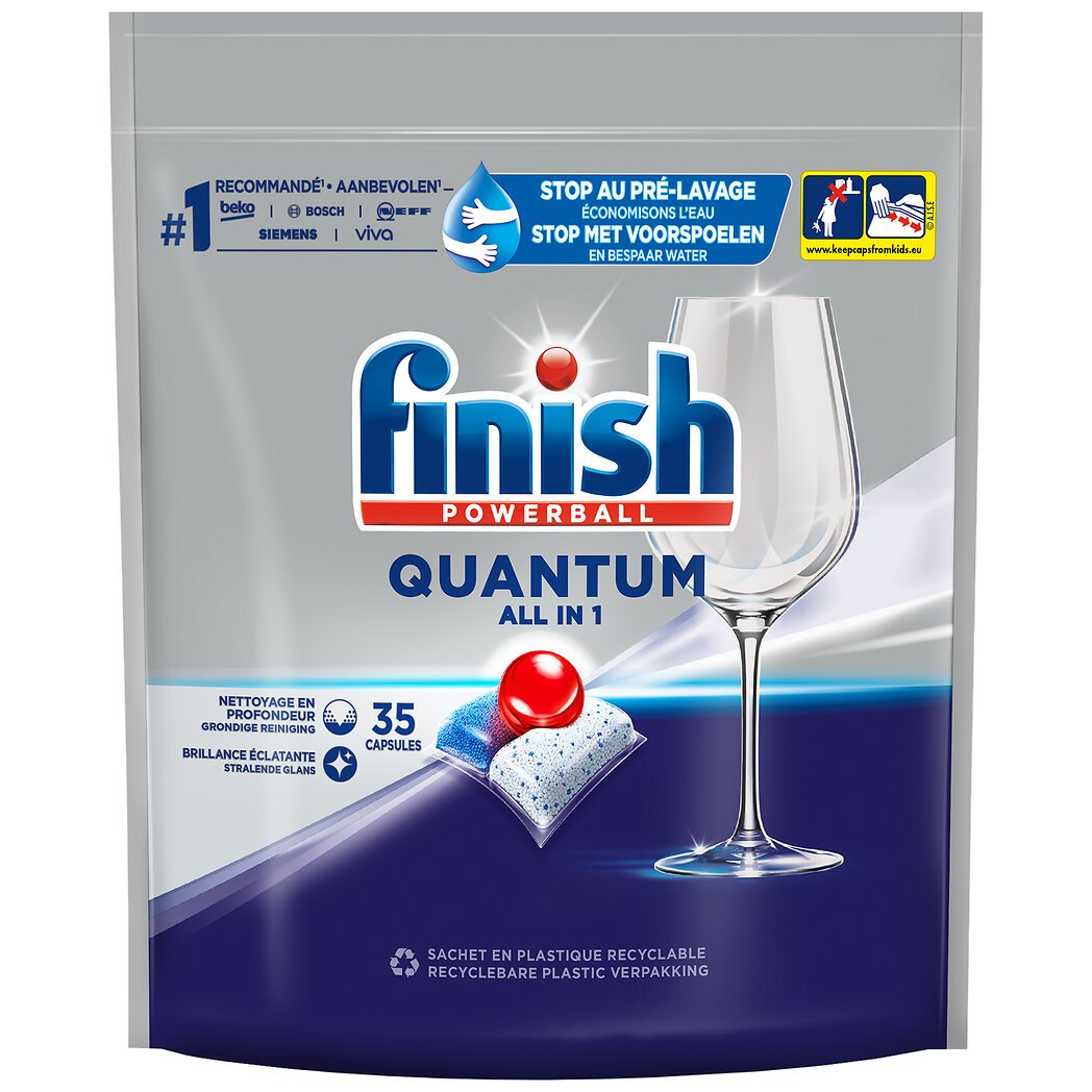 Finish Finish Powerball quantum lave vaisselle le paquet de 35