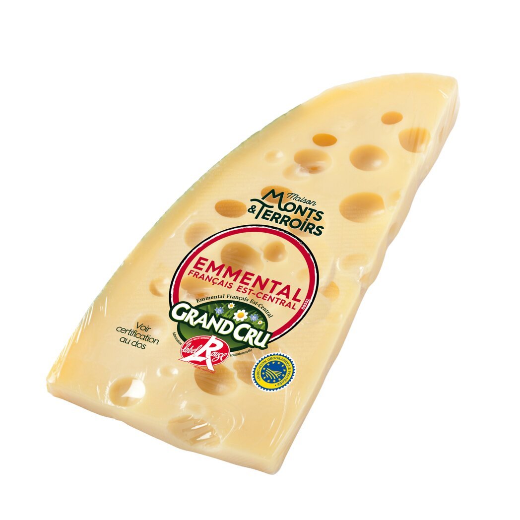 Entremont Maison MONTS&TERROIRS Terroirs & Sélection - Emmental grand cru Label Rouge le fromage de 250 g