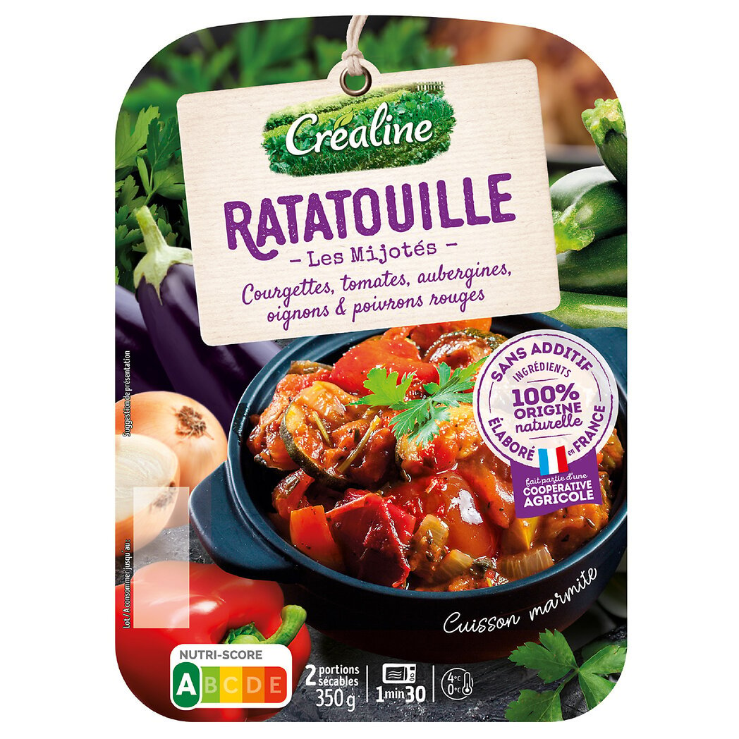 Créaline Créaline Les mijotés - Ratatouille Les 2 barquettes de 175g - 350g