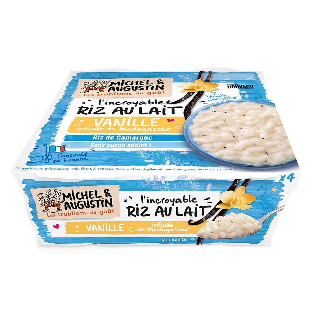 Riz Au Lait Michel Et Augustin L'incroyable riz au lait vanille Michel et Augustin - Intermarché