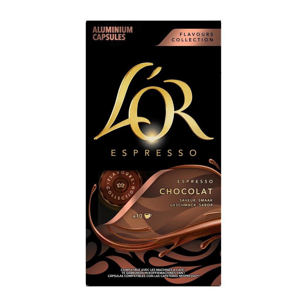 Maison du Café L'Or Espresso au chocolat La boite de 10 capsules - 52g