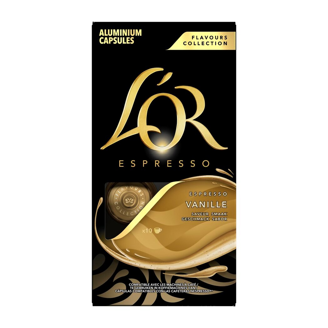 Maison du Café L'Or Espresso à la vanille La boite de 10 capsules - 52g