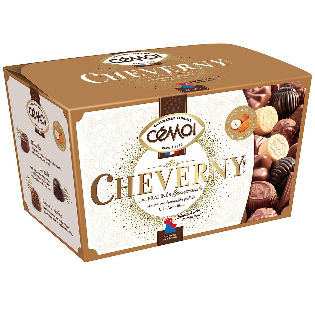 Cémoi Cémoi Assortiment de chocolat pralinés - Cheverny le ballotin de 239g