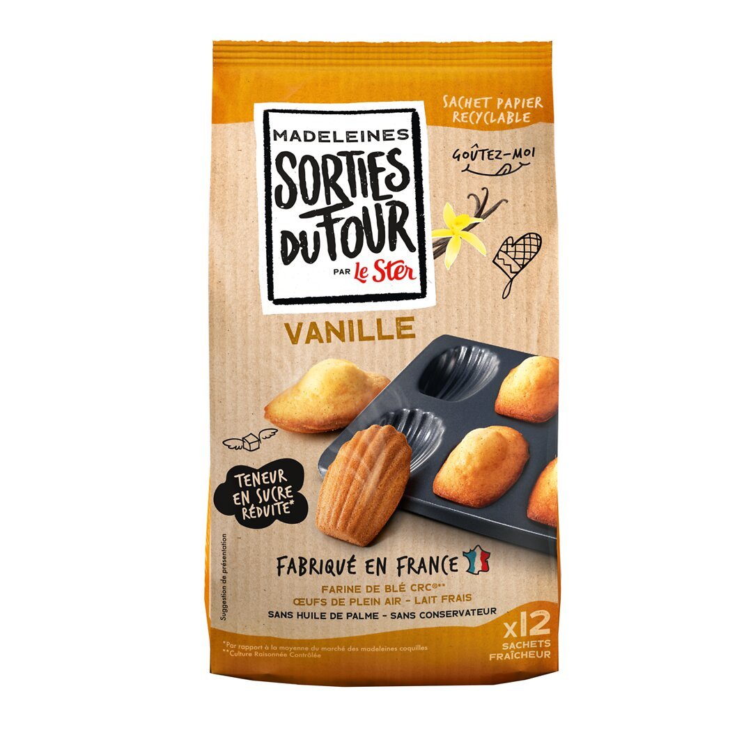 Madeleines vanille sorties du four Le Ster - Intermarché