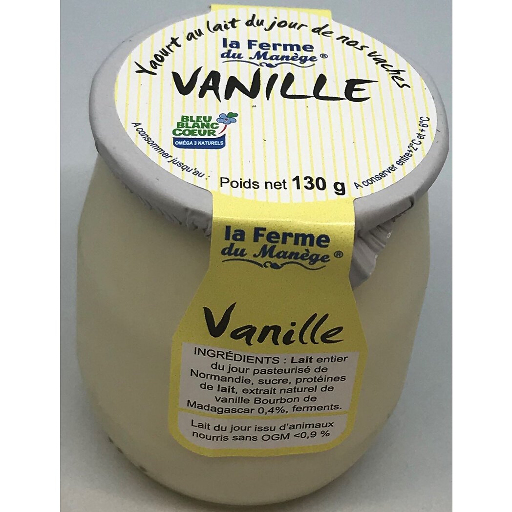 Yaourt vanille Ferme du manège 180gr