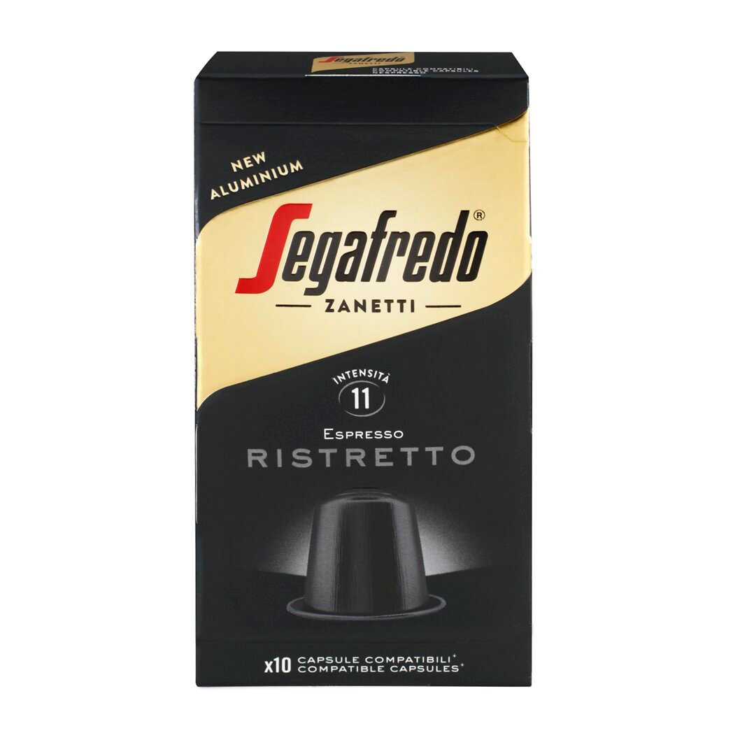Casa Segafredo Segafredo Zanetti Capsules de café compatibles Nespresso Espresso Ristretto intensité 11 La boite de 10 capsules