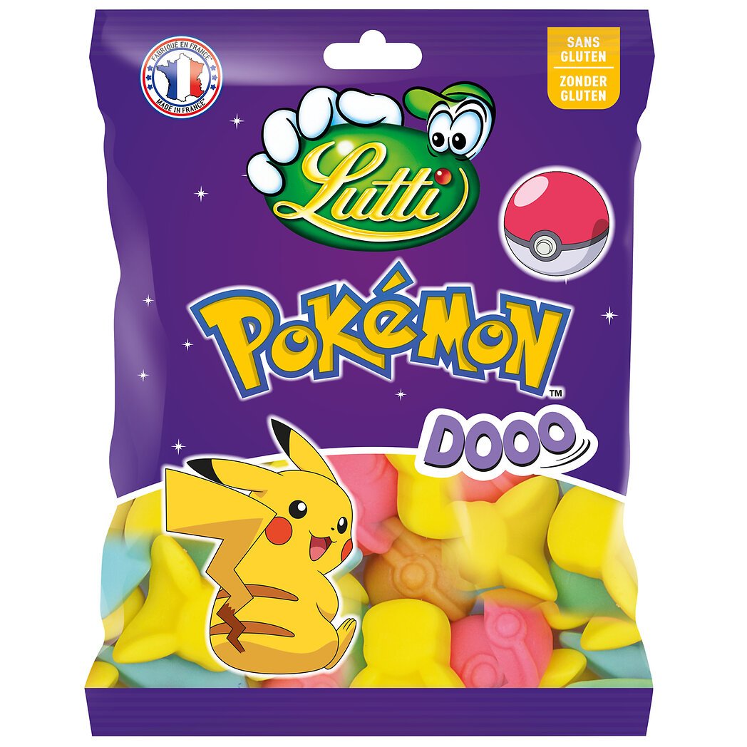 Pokémon Lutti  - Bonbons gélifiés aromatisés Dooo Le sachet de 300g