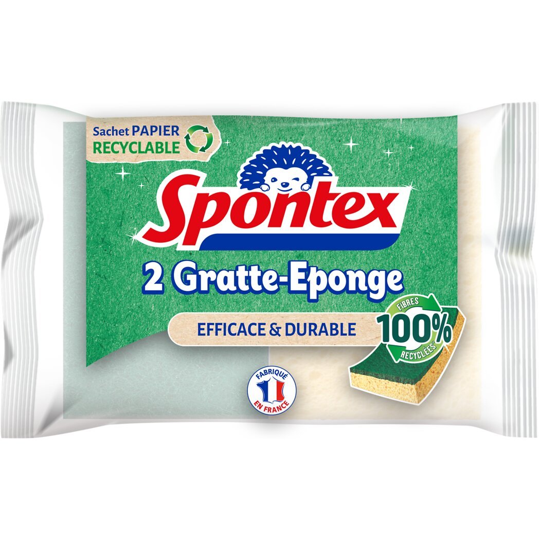 Spontex Spontex Gratte-Eponge efficace et durable Le lot de 2