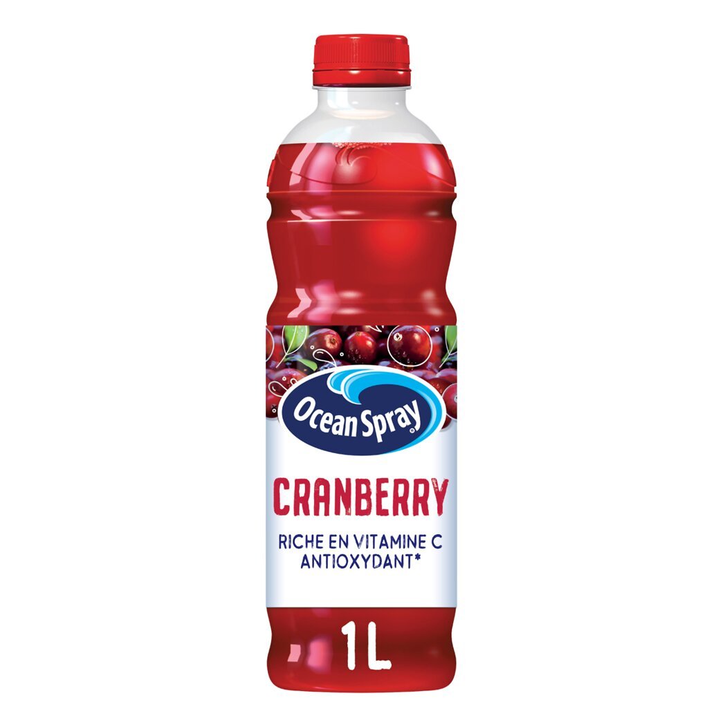 Ocean Spray Boisson au jus de cranberry La bouteille de 1l