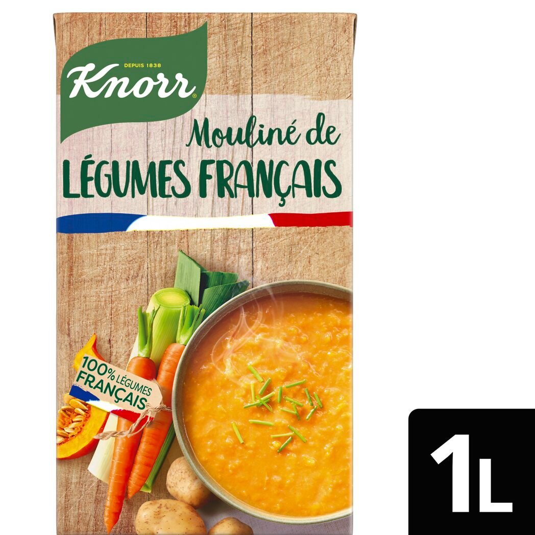Knorr Knorr Soupe liquide mouliné de légumes français La brique de 1l