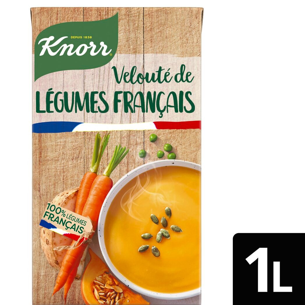 Knorr Knorr Soupe liquide velouté de légumes français La brique de 1l