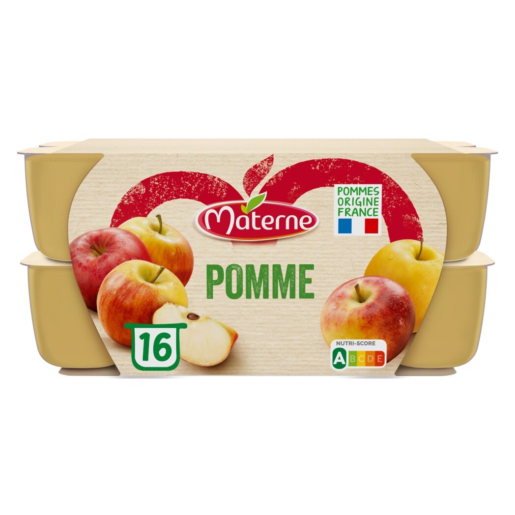 Compotes pomme nature Materne Intermarché