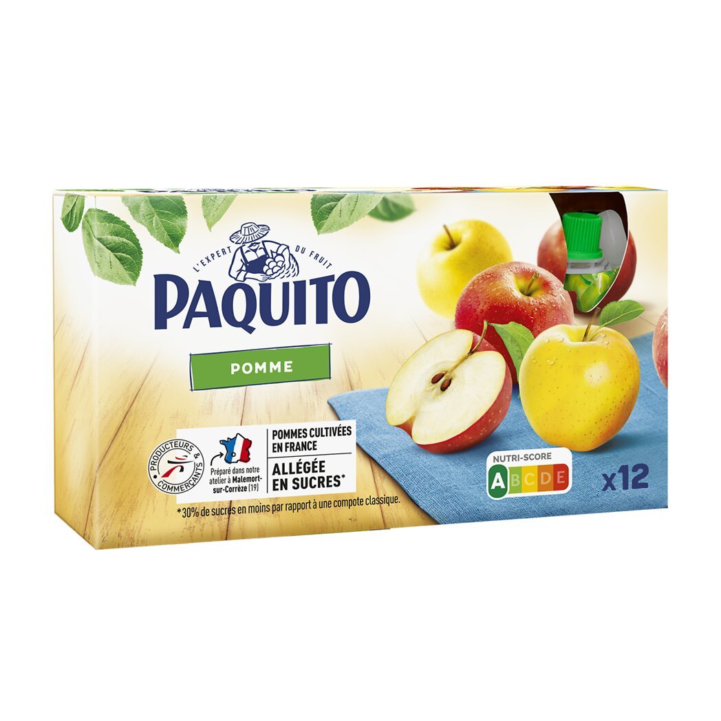 PAQUITO COMPOTE POMME ALLEGE 4*90G