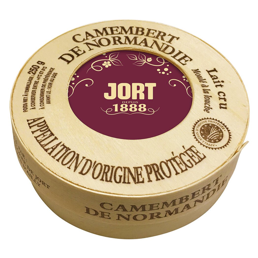 Jort Jort Camembert de Normandie au lait cru AOP le fromage de 250g