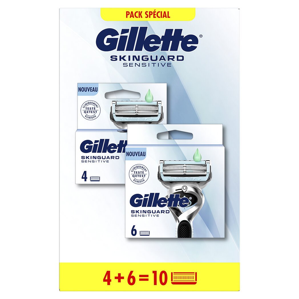 Gillette Skinguard Sensitive - Lames Le lot de 10 lames