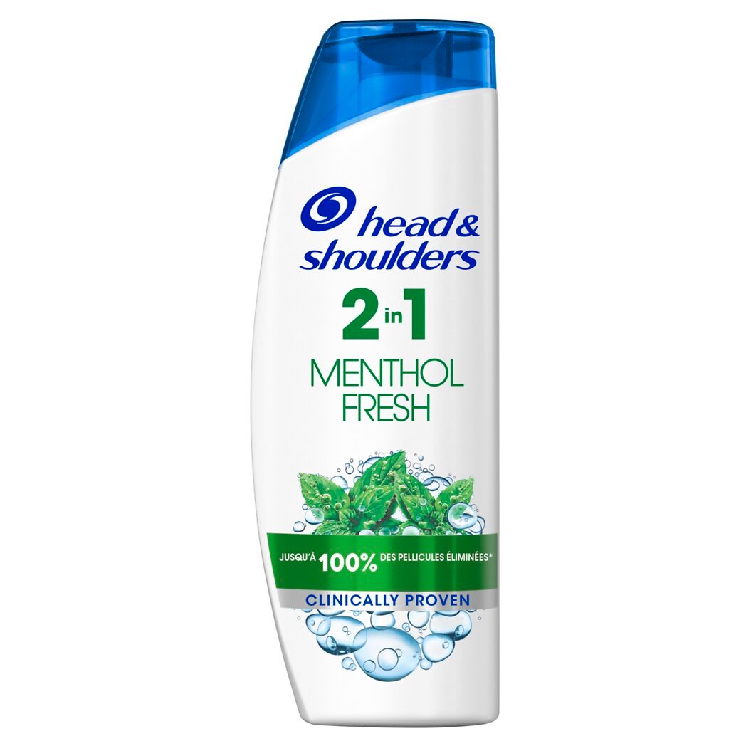 Head & Shoulders Shampoing antipelliculaire et soin menthol fresh - 2en1 La bouteille de 270ml