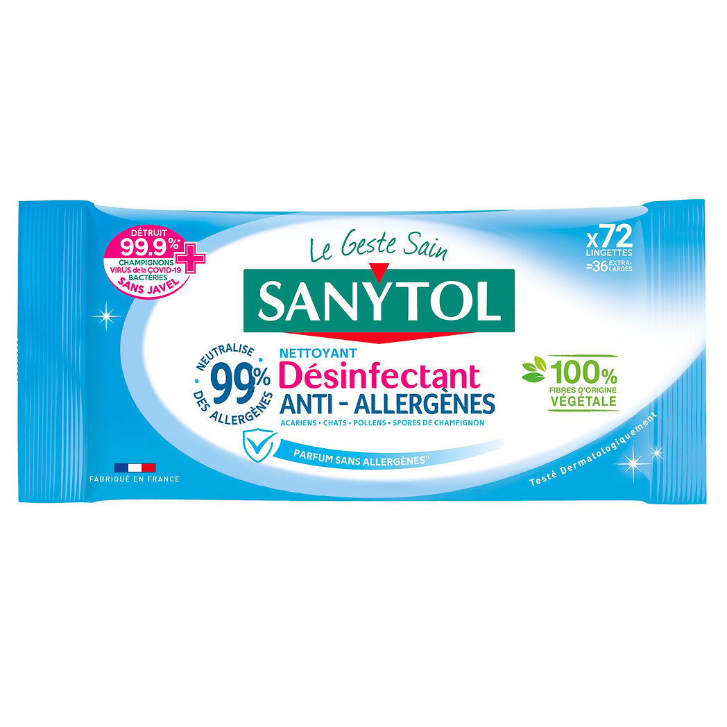 Désinfectant anti-allergènes, air surfaces textiles Sanytol - Intermarché