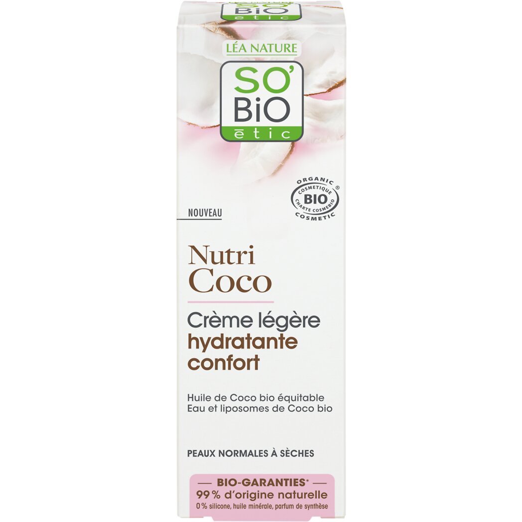 SO'BiO étic So'bio Etic Crème légère nutri coco Bio le tube de 50ml