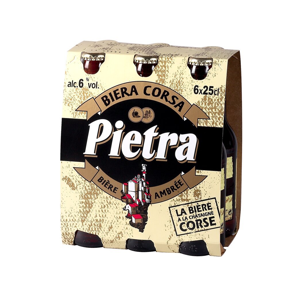 Brasserie Pietra Pietra Bière Corse de caractère Le pack de 6 bouteilles de 25cl