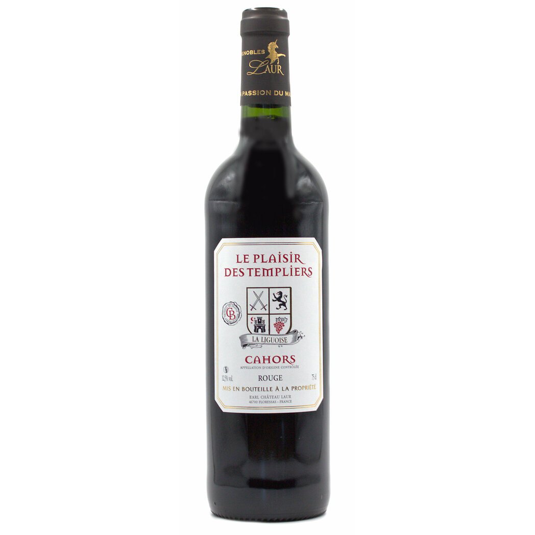 Plaisir des templiers, AOC Cahors, vin rouge Château laur - Intermarché