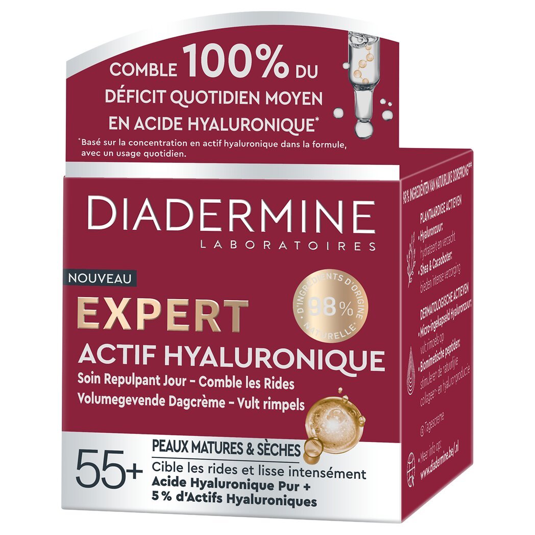 Diadermine Expert - Soin repulpant jour actif hyaluronique Le pot de 50ml