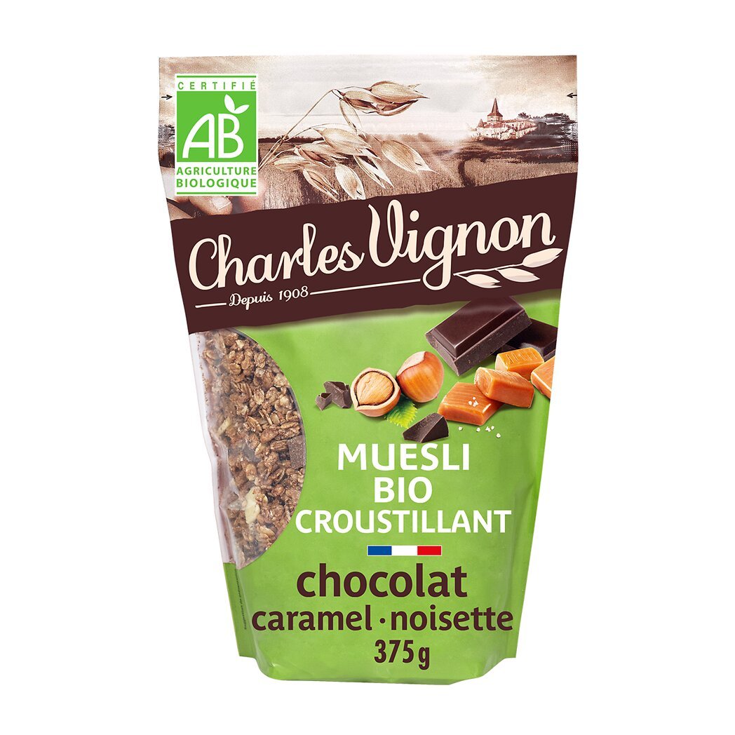 Muesli croustillant chocolat bio 375g - Biotentik