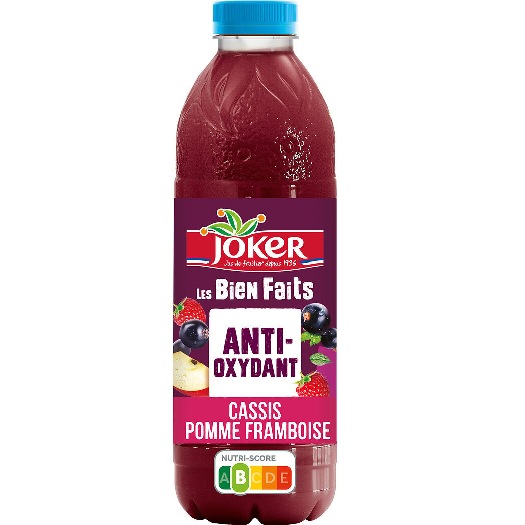 Joker Joker Nectar antioxydant pomme framboise cassis - Les Bien Faits La bouteille 90cl