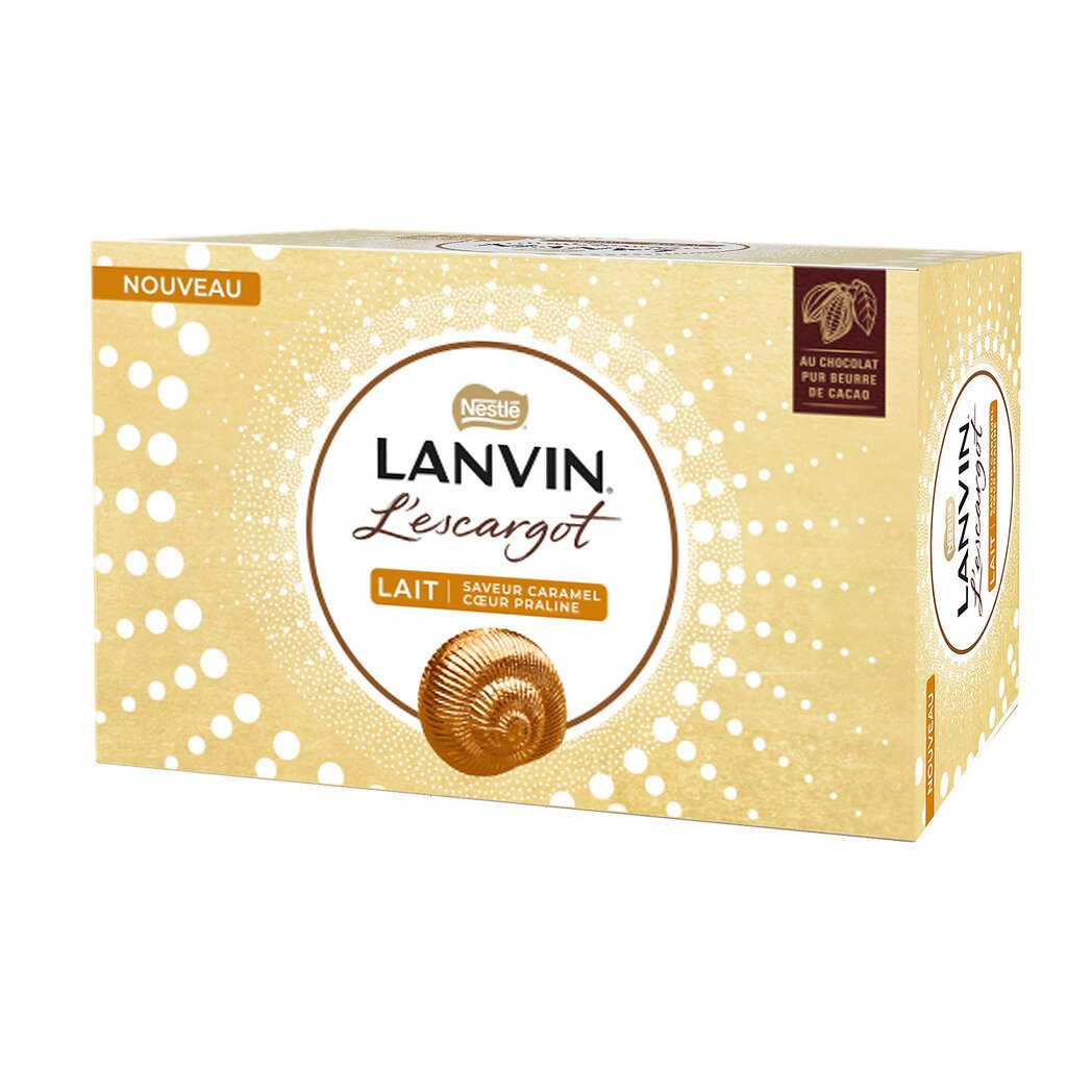 L'Escargot chocolat au lait fourré au praliné mini Lanvin - Intermarché
