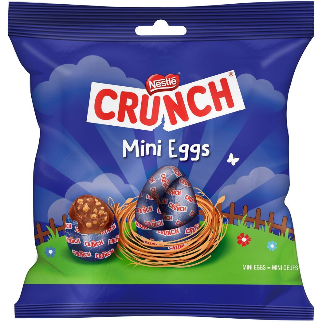 Nestlé Nestlé Crunch - Bonbons de chocolat au lait Mini Eggs le sachet de 80 g