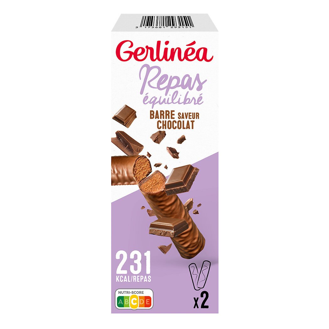 Gerlinea - Gerlinéa barres protéinées au chocolat noir saveur