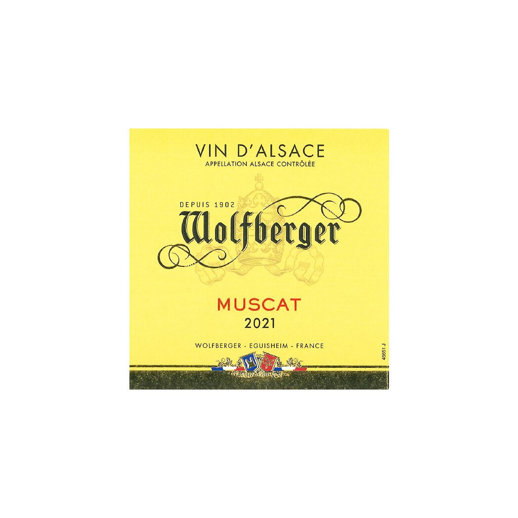Wolfberger Wolfberger Vin d'Alsace Muscat, vin blanc la bouteille de 75 cl