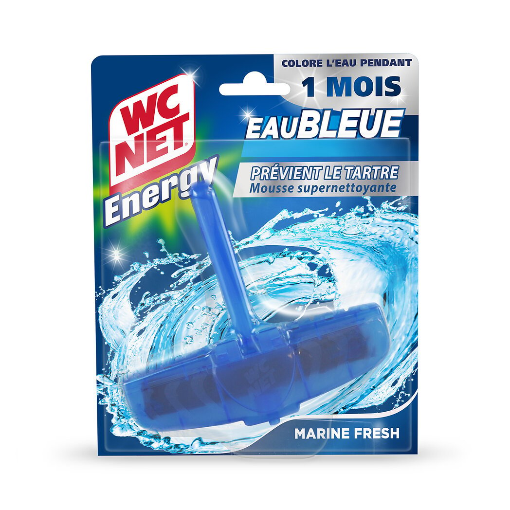 WC Net Energy - Bloc WC eau bleue longue durée marine fresh le bloc de 40g