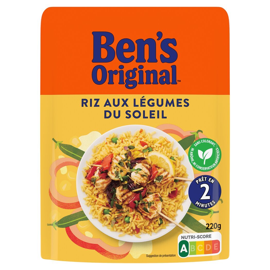 Ben's Original Riz aux légumes du soleil le sachet de 220g