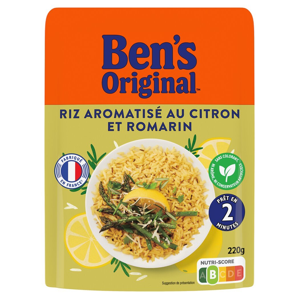 Ben's Original Riz aromatisé au citron et romarin le sachet de 220g