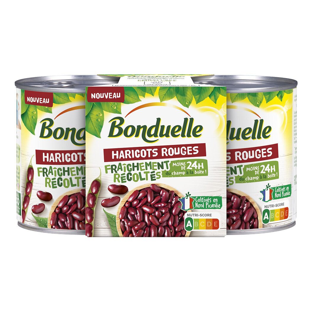 Haricots rouges en boîte 3/1 BONDUELLE - Grossiste Mono Légumes - EpiSaveurs