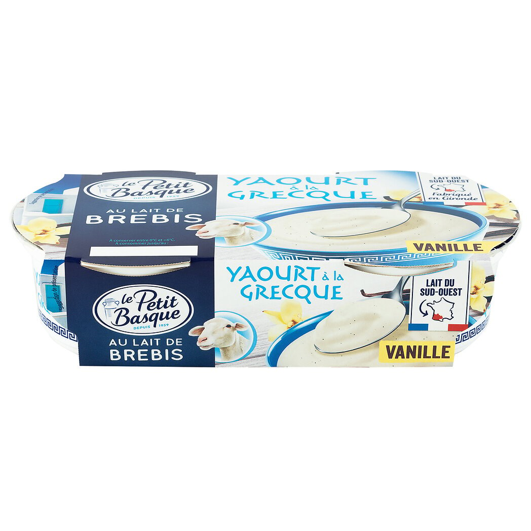 Yaourt brebis vanille 2X125g - Coeur de Barcus
