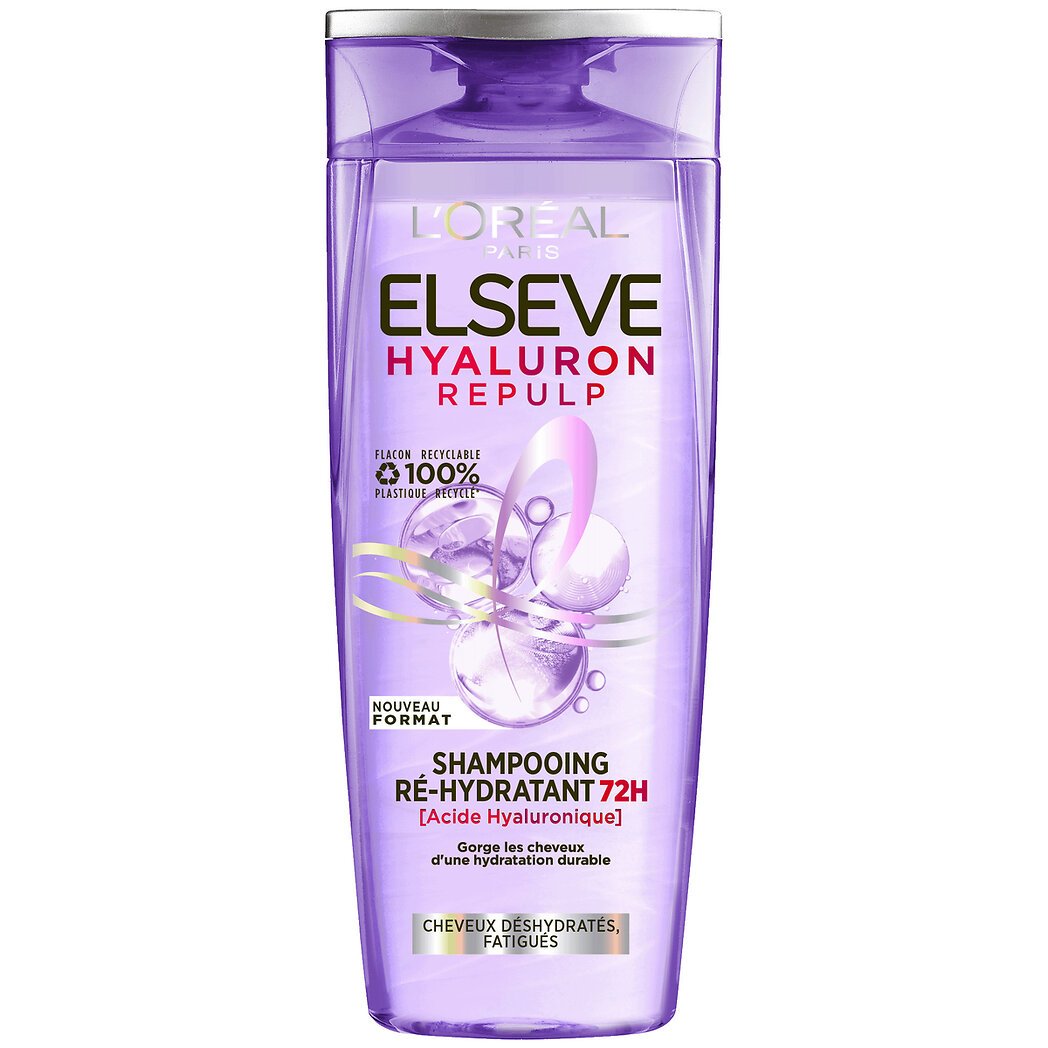 L'Oréal Elsève - Shampoing ré-hydratant 72h Hyaluron Repulp le flacon de 300ml