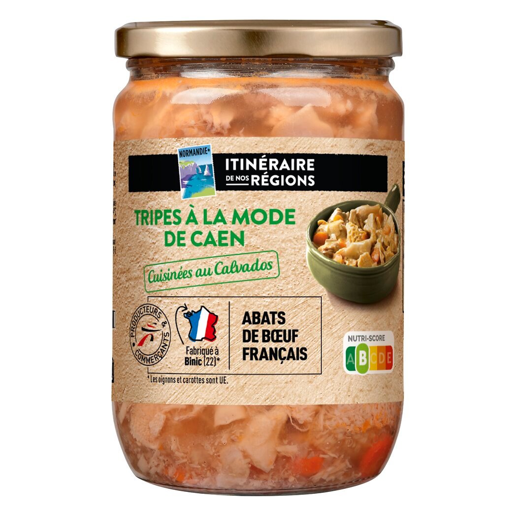 Plat cuisiné tripes au Calvados LES MARMITES AUGUSTINE : le bocal de 750 g  à Prix Carrefour