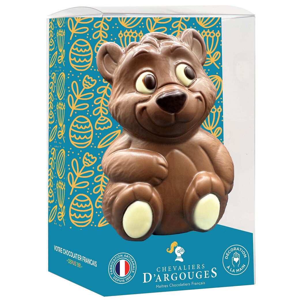 Chevaliers d'Argouges Les  Ours de Pâques chocolat lait 33% de cacao Le moulage de 90g