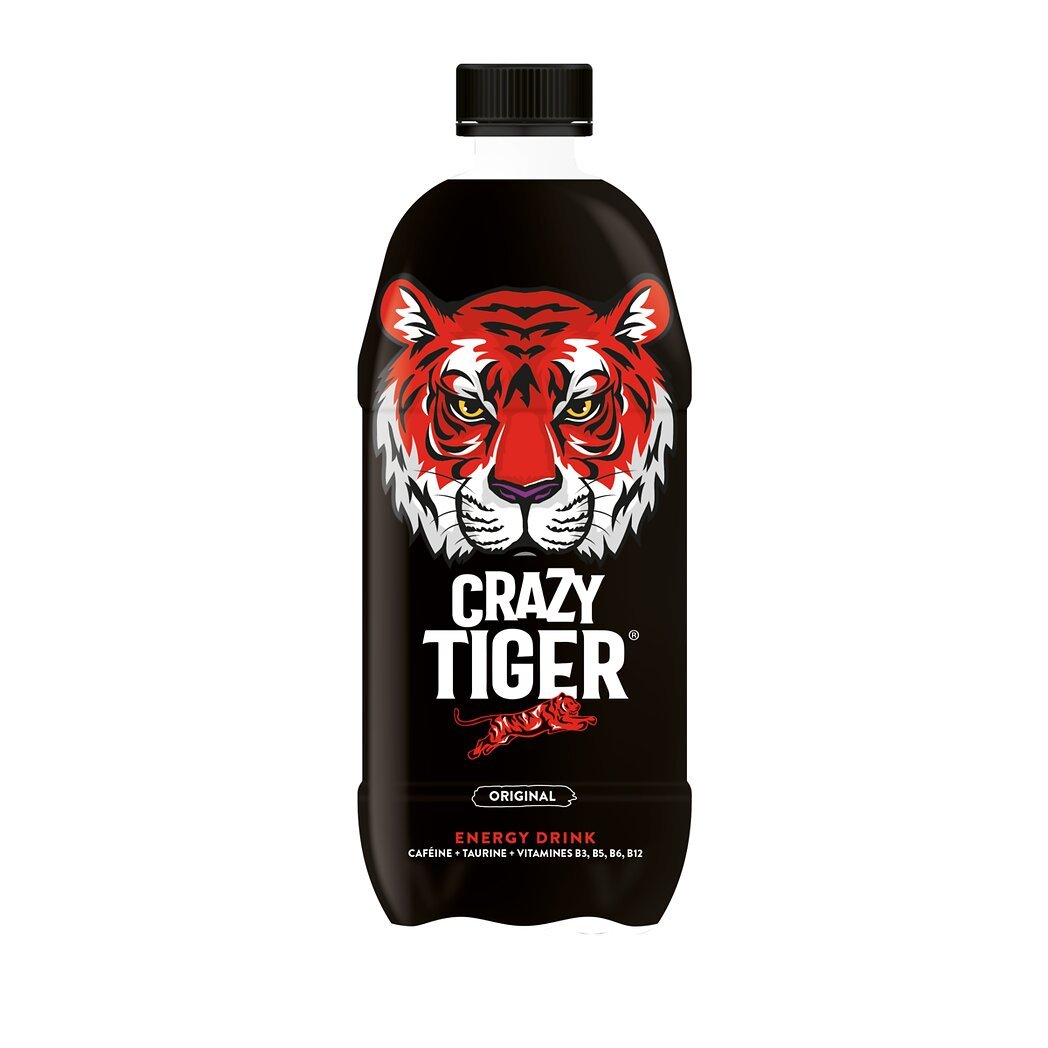 Crazy Tiger Crazy Tiger Boisson énergisante caféine/taurine/vitamines la bouteille de 1 l