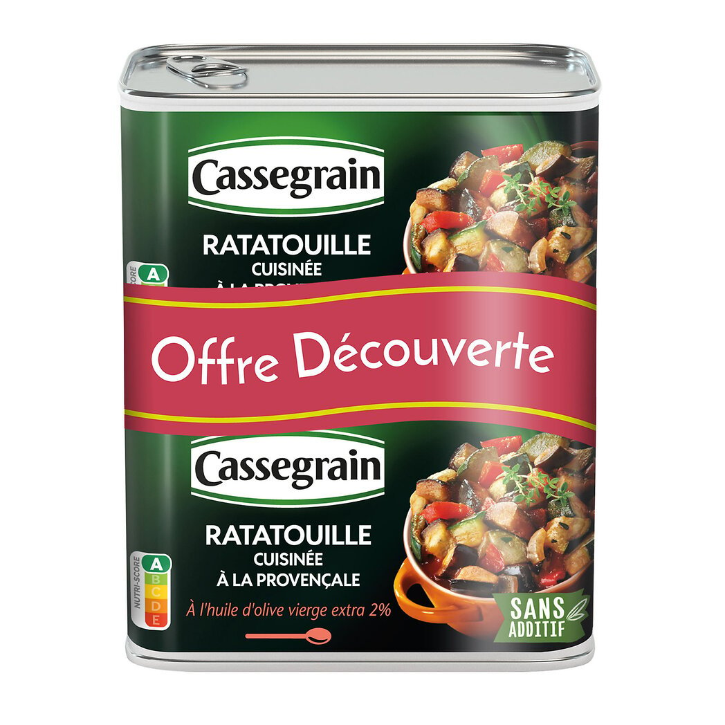 Cassegrain Cassegrain Ratatouille cuisinée à la provençale les 2 boite de 380 g - Offre Découverte