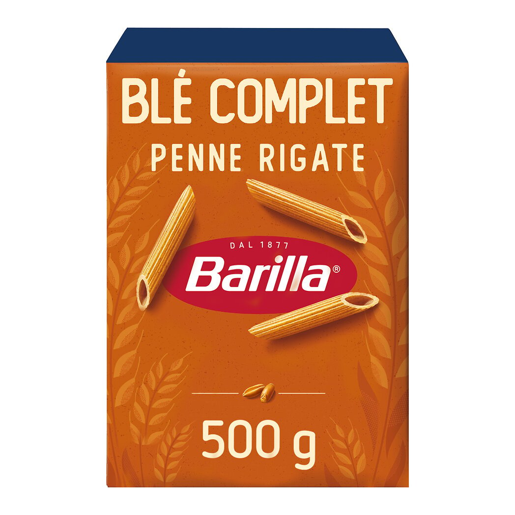 Barilla Barilla Pâtes Integrale Penne Rigate au blé complet le paquet de 500g