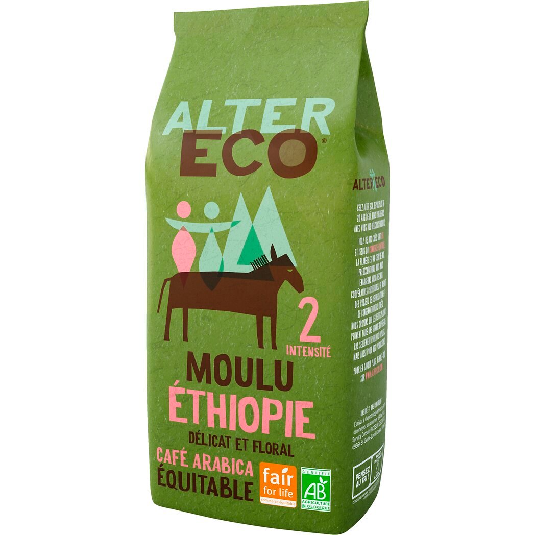 Alter Eco Alter Eco Café moulu pur arabica Ethiopie Bio & équitable le paquet de 260g