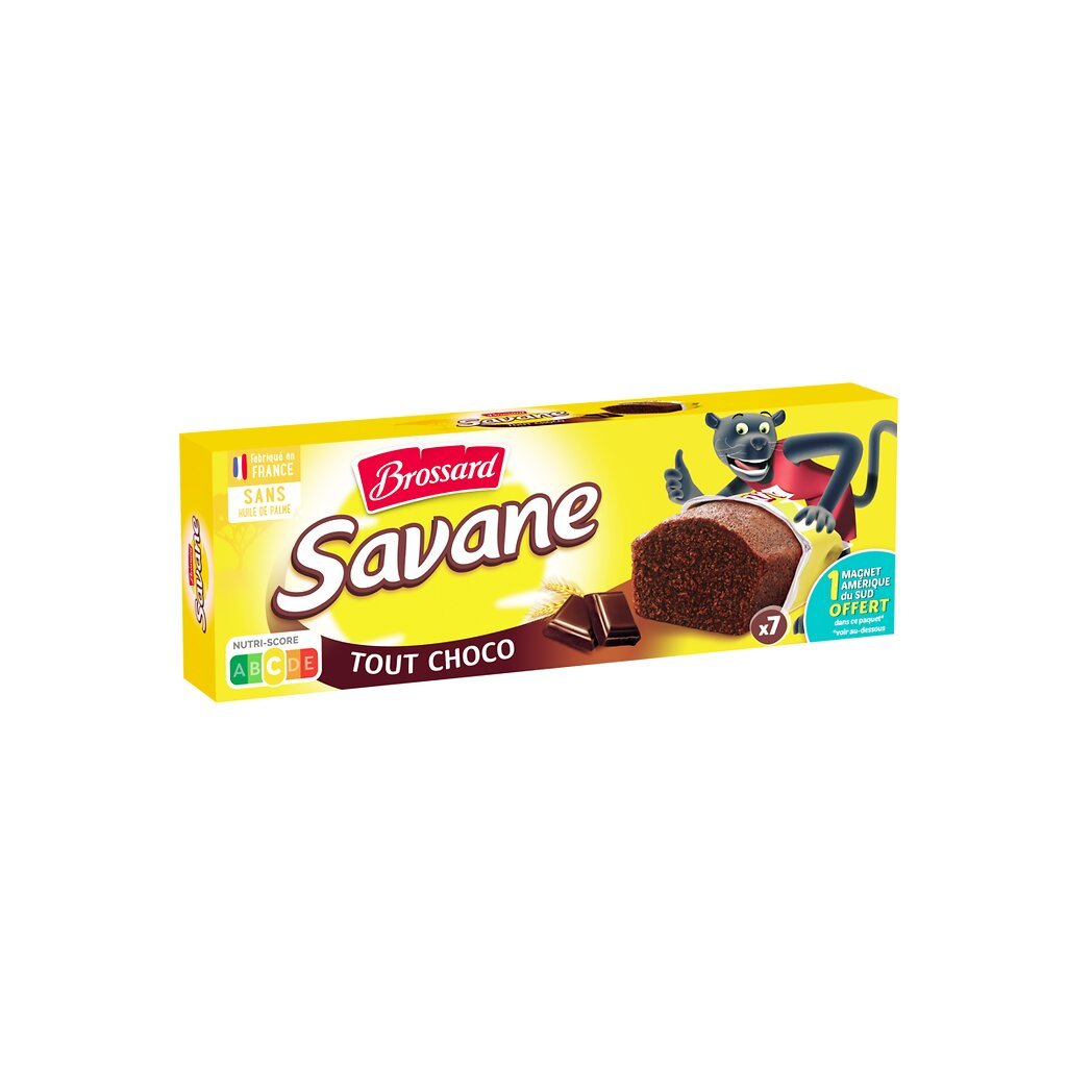 Brossard Brossard Gâteaux savane tout chocolat la boîte de 7 - 210g