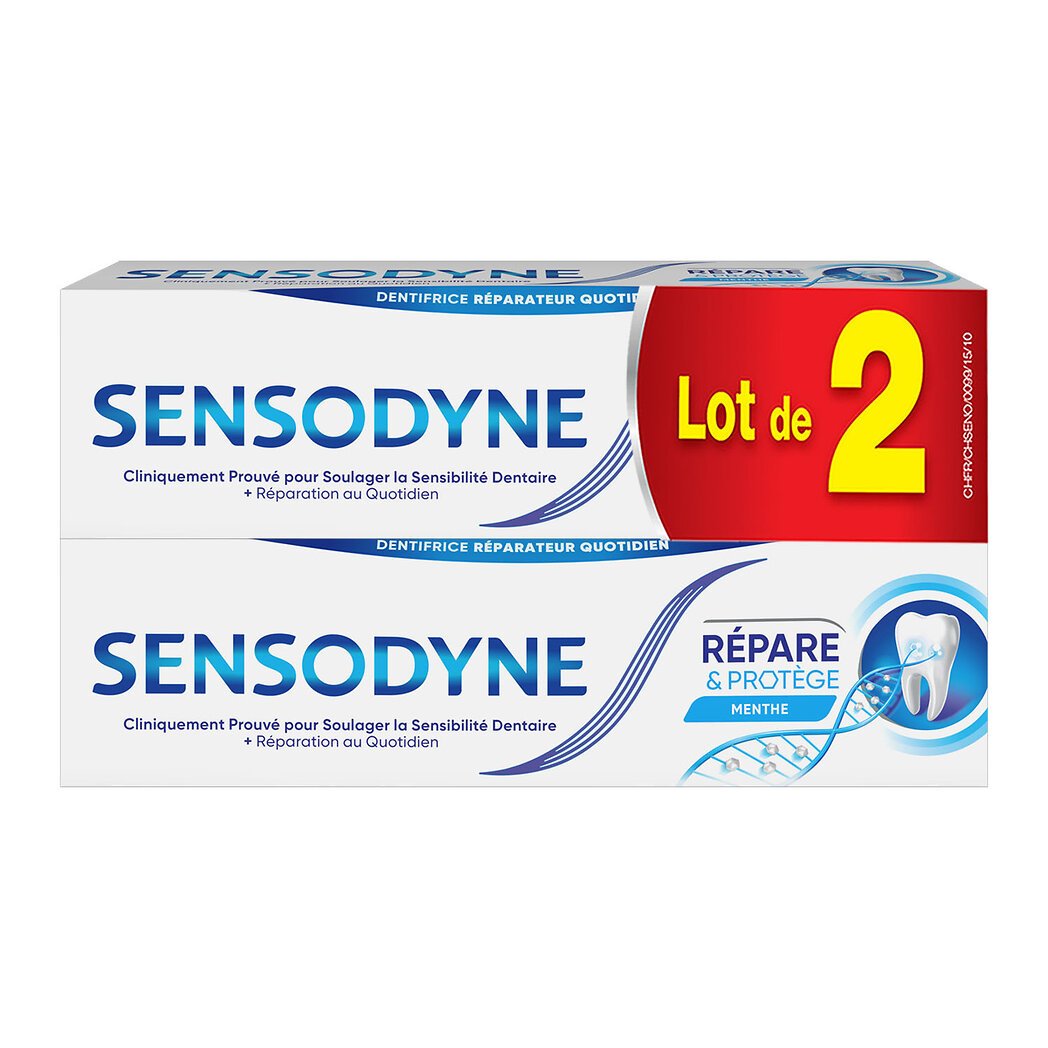 Sensodyne Sensodyne Dentifrice répare & protège le lot de 2 tubes de 75ml - 150ml